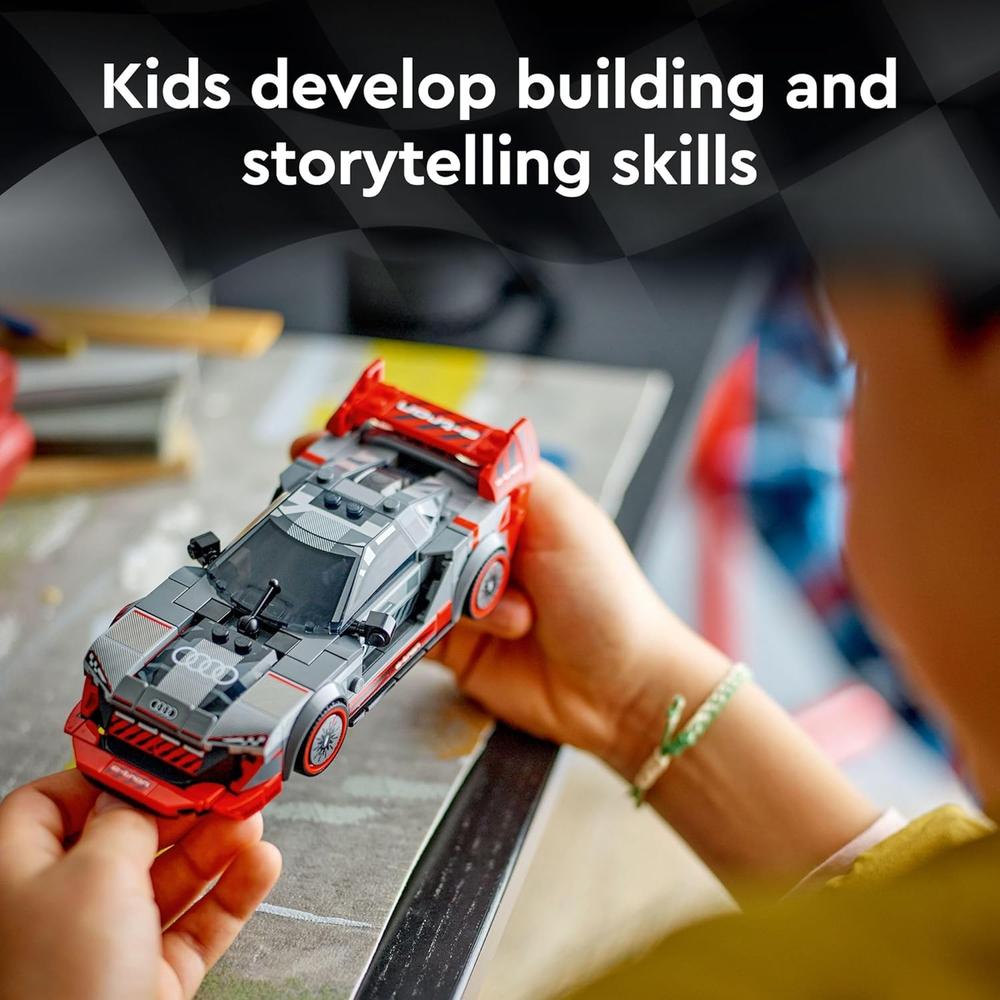 LEGO SPEED CHAMPIONS AUDI S1 E-TRON QUATTRO CON MINIFIGURA Y DETALLES DE DISEÑO - 5