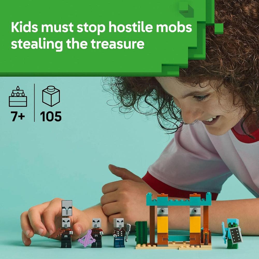 LEGO MINECRAFT PATRULLA DEL DESIERTO DE LOS SAQUEADORES, SET DE JUEGO PARA NIÑOS - 2