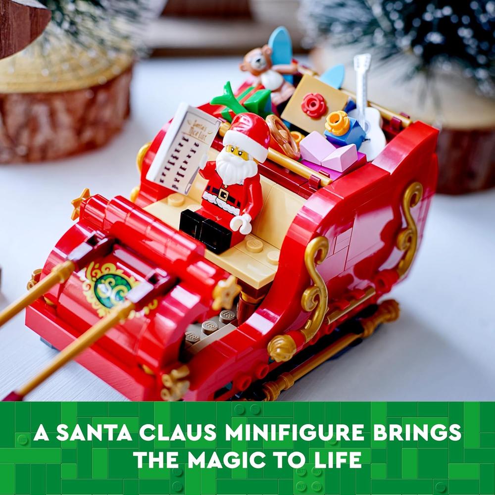LEGO TRINEO DE PAPÁ NOEL JUGUETE DE CONSTRUCCIÓN CON RENOS Y FIGURA DE PAPÁ NOEL - 3