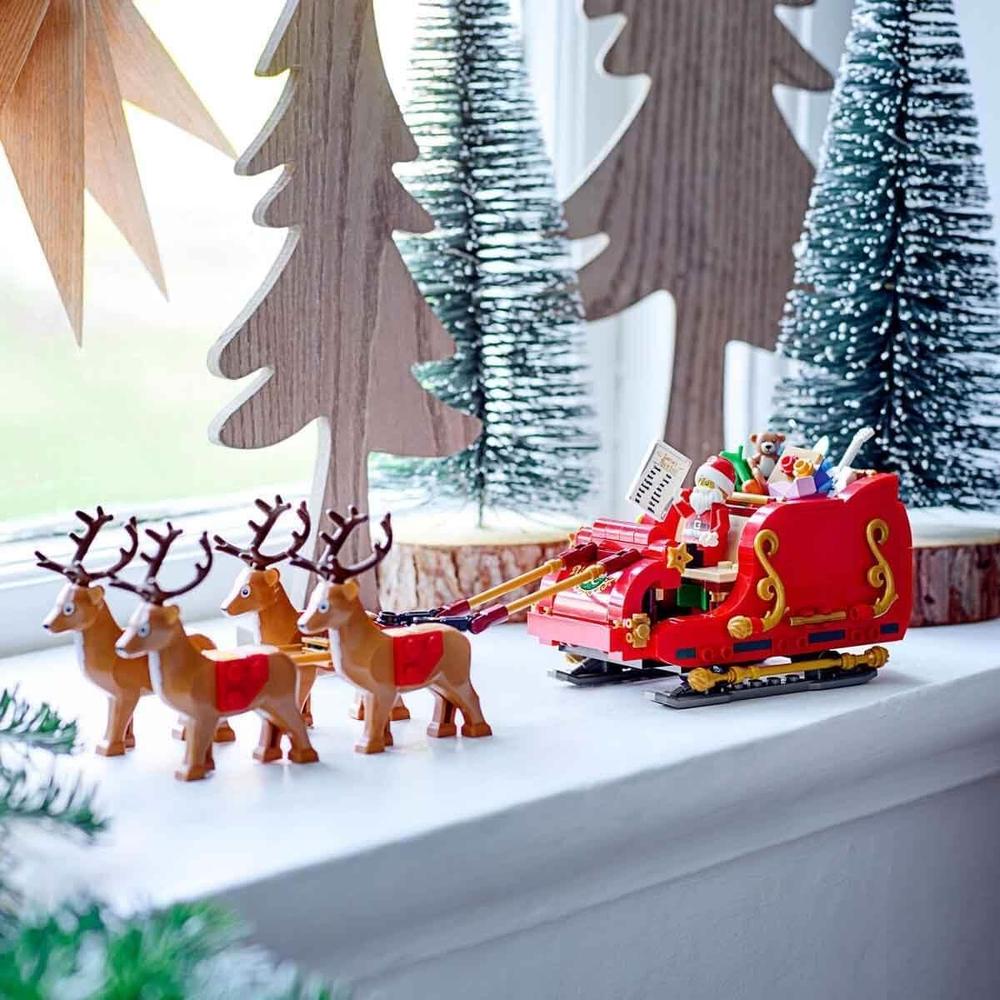 LEGO TRINEO DE PAPÁ NOEL JUGUETE DE CONSTRUCCIÓN CON RENOS Y FIGURA DE PAPÁ NOEL - 4