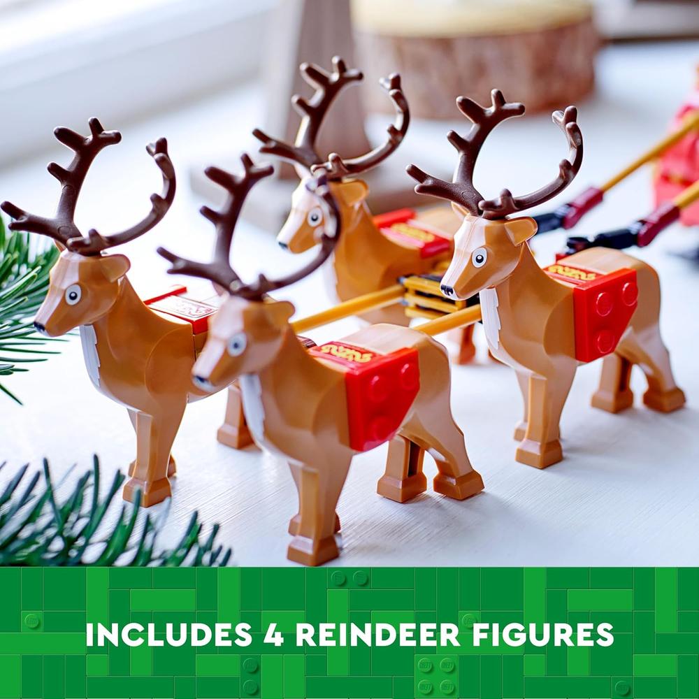 LEGO TRINEO DE PAPÁ NOEL JUGUETE DE CONSTRUCCIÓN CON RENOS Y FIGURA DE PAPÁ NOEL - 5