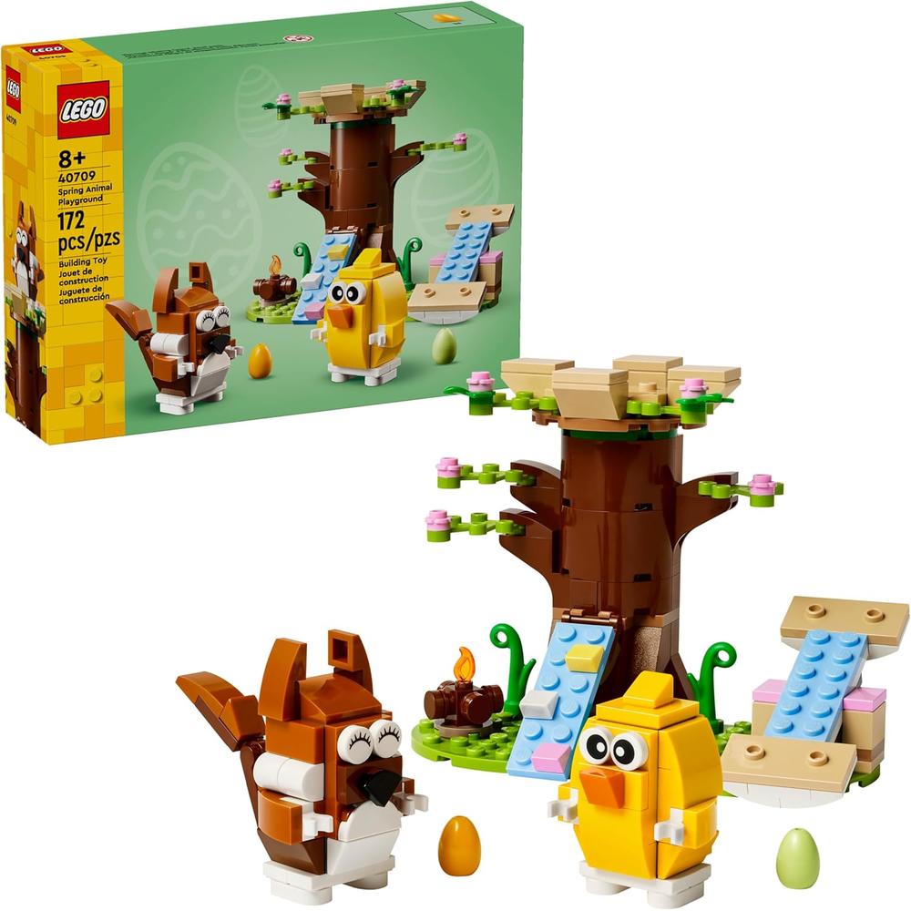 LEGO SPRING ANIMAL PARK, SET DE CONSTRUCCIÓN CON FIGURAS DE ARDILLA Y PÁJARO - 1