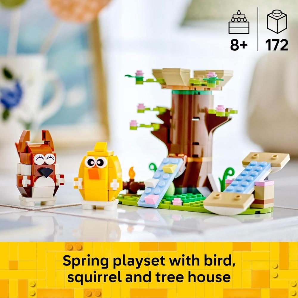 LEGO SPRING ANIMAL PARK, SET DE CONSTRUCCIÓN CON FIGURAS DE ARDILLA Y PÁJARO - 2