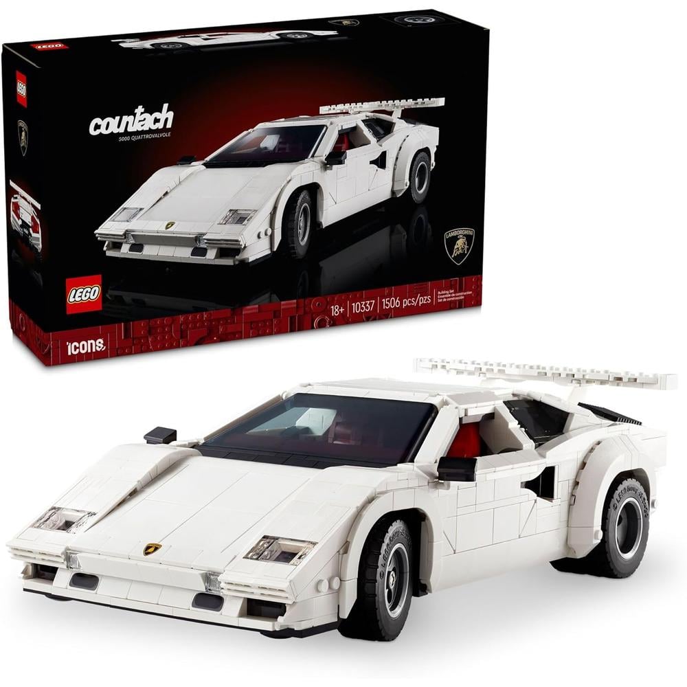 LEGO ICONS LAMBORGHINI COUNTACH 5000 QUATTROVALVOLE, KIT COLECCIONABLE ADULTOS - 1