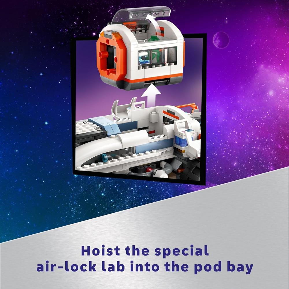 LEGO CITY VEHÍCULO EXPLORADOR Y GRÚA ESPACIAL CON ASTRONAUTAS Y ROBOT - 3