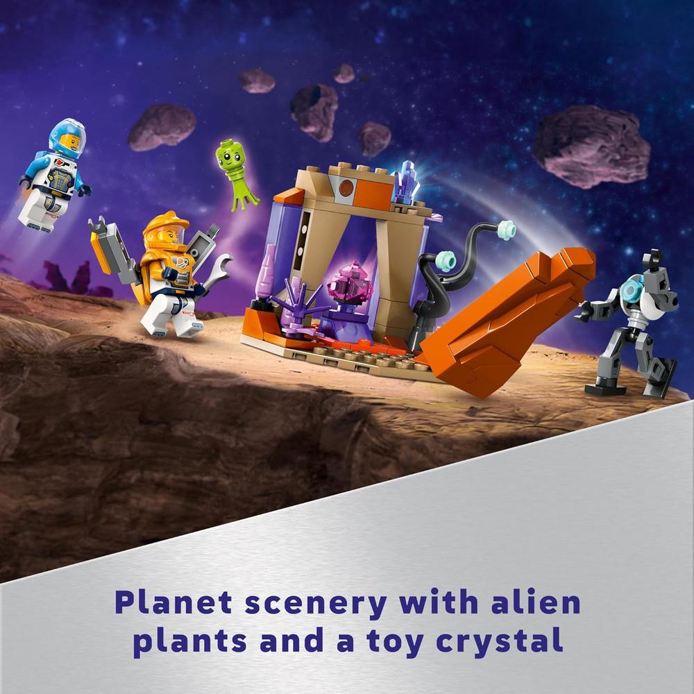 LEGO CITY VEHÍCULO EXPLORADOR Y GRÚA ESPACIAL CON ASTRONAUTAS Y ROBOT - 4