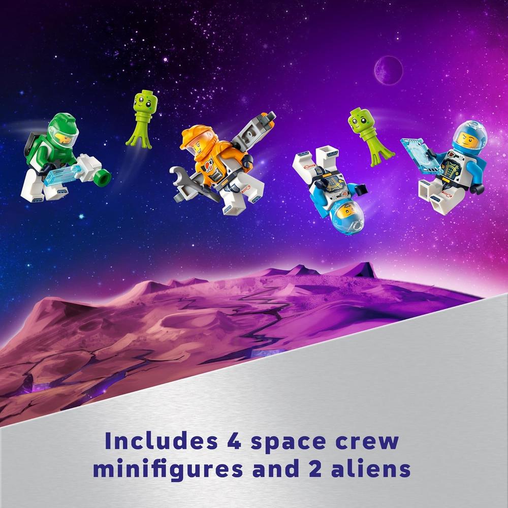 LEGO CITY VEHÍCULO EXPLORADOR Y GRÚA ESPACIAL CON ASTRONAUTAS Y ROBOT - 5