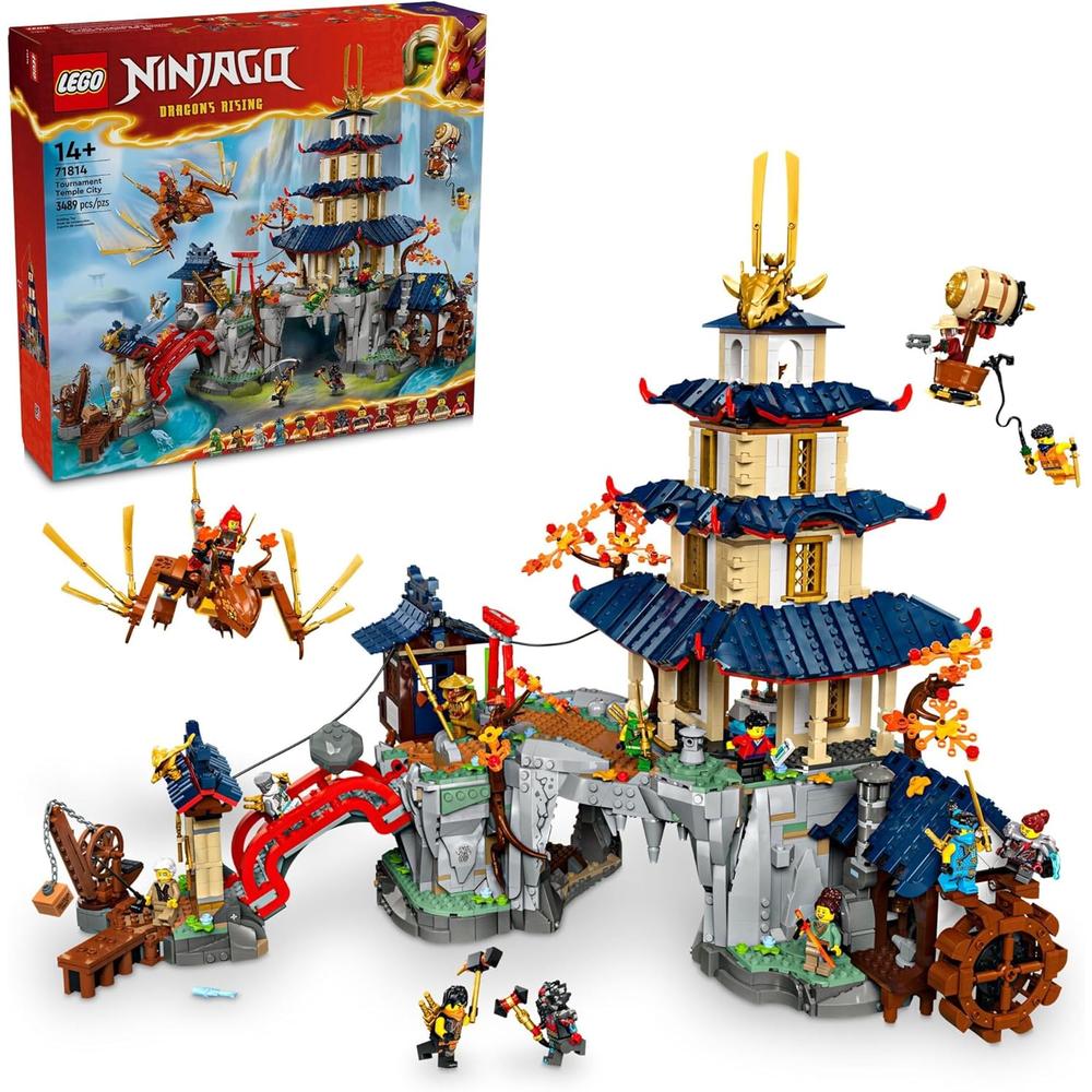 LEGO NINJAGO TEMPLO DEL TORNEO, SET DE CONSTRUCCIÓN Y JUEGO DRAGONS RISING - 1
