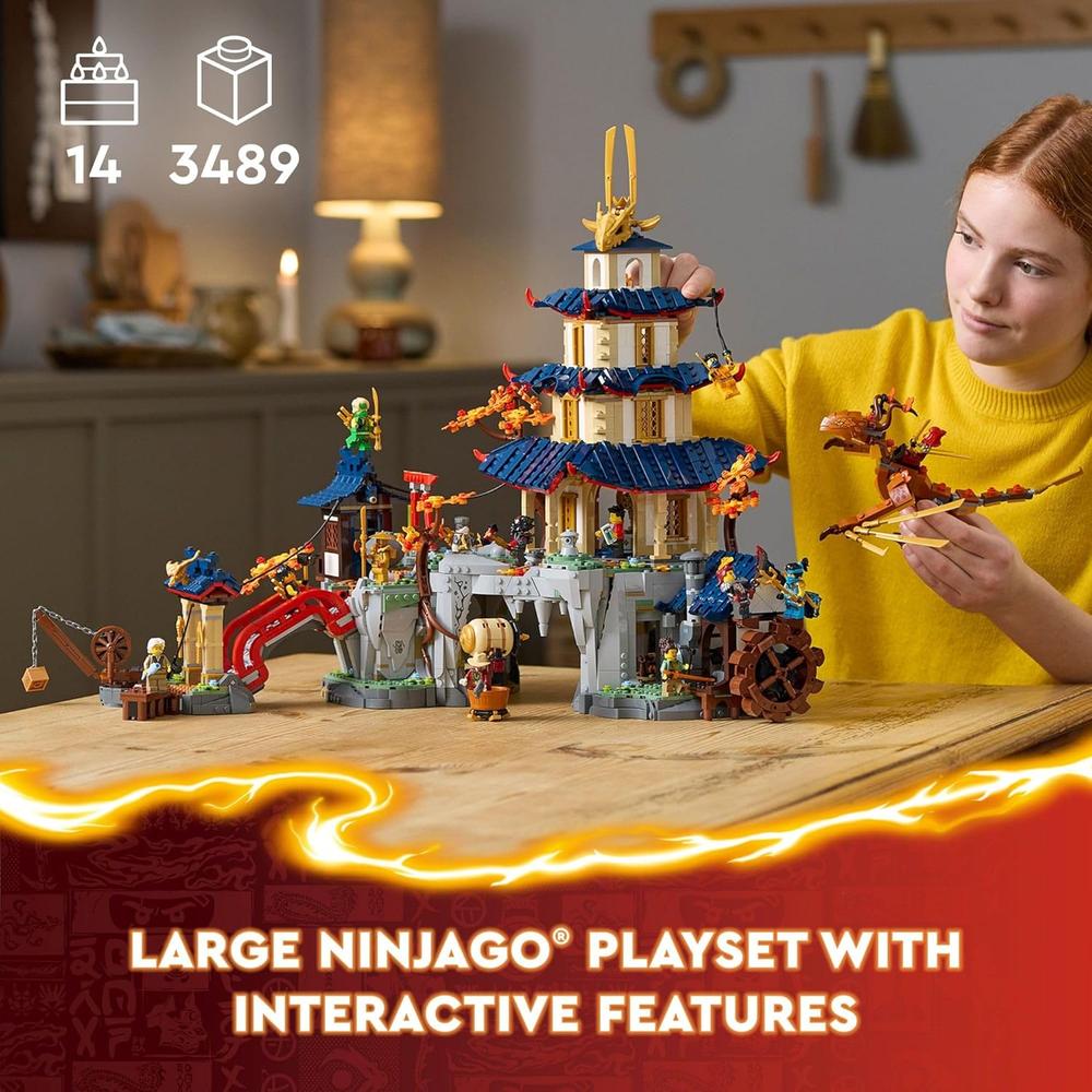 LEGO NINJAGO TEMPLO DEL TORNEO, SET DE CONSTRUCCIÓN Y JUEGO DRAGONS RISING - 2