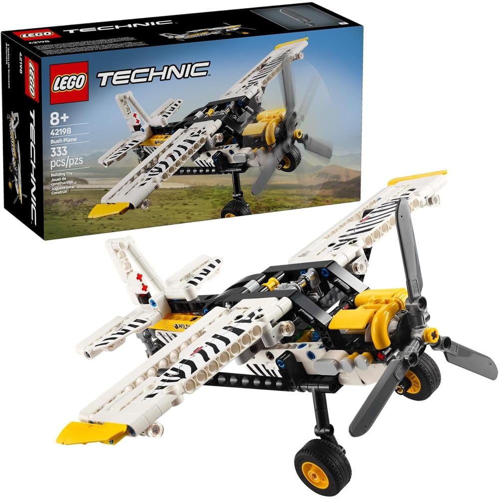 LEGO TECHNIC AVIÓN, JUGUETE DE CONSTRUCCIÓN CON HÉLICE GIRATORIA Y MOTOR DE PISTÓN - 1