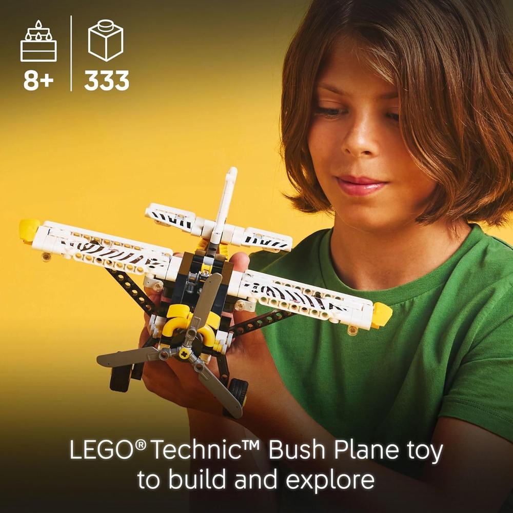 LEGO TECHNIC AVIÓN, JUGUETE DE CONSTRUCCIÓN CON HÉLICE GIRATORIA Y MOTOR DE PISTÓN - 2