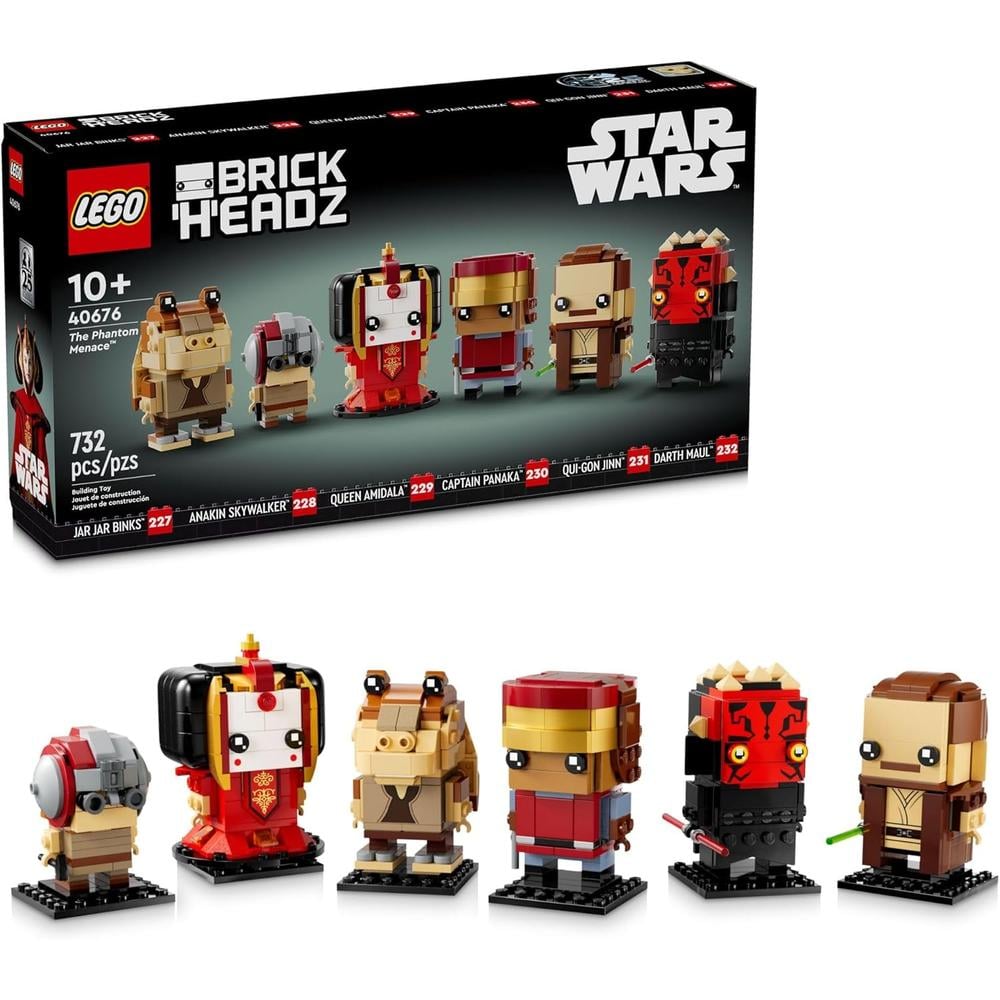 LEGO STAR WARS BRICKHEADZ LA AMENAZA FANTASMA, FIGURAS COLECCIONABLES - 1