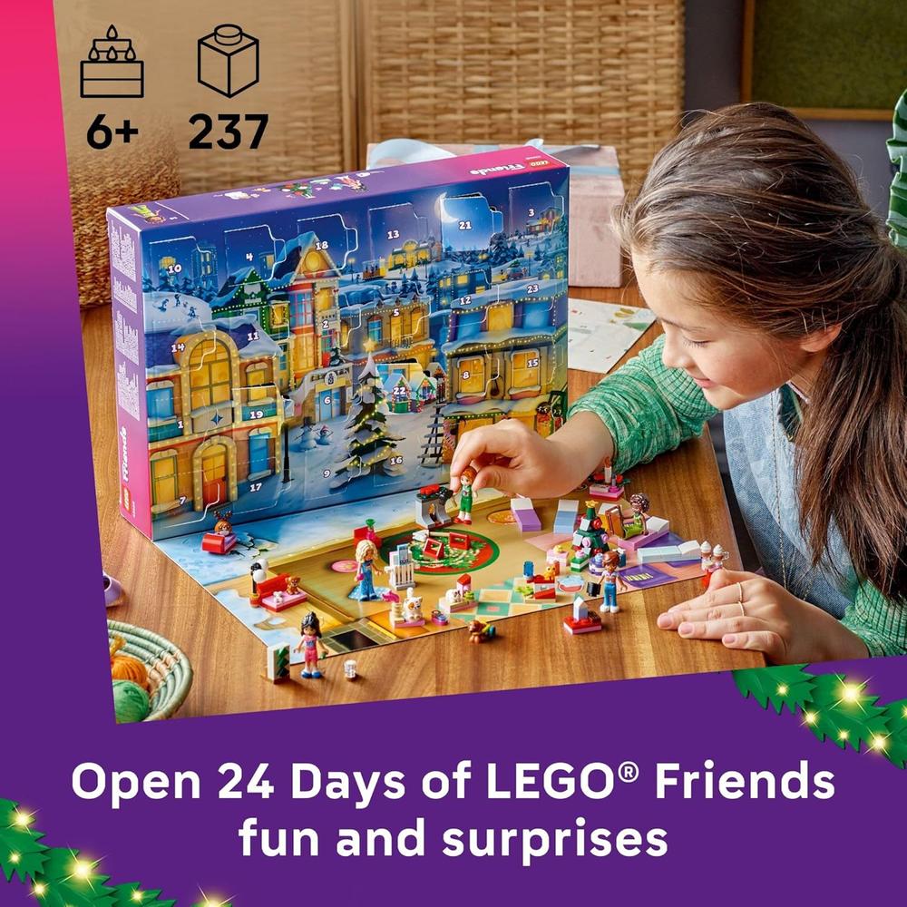 CALENDARIO DE ADVIENTO LEGO FRIENDS 2025, 24 SORPRESAS CON MINIMUÑECAS Y MASCOTAS - 2