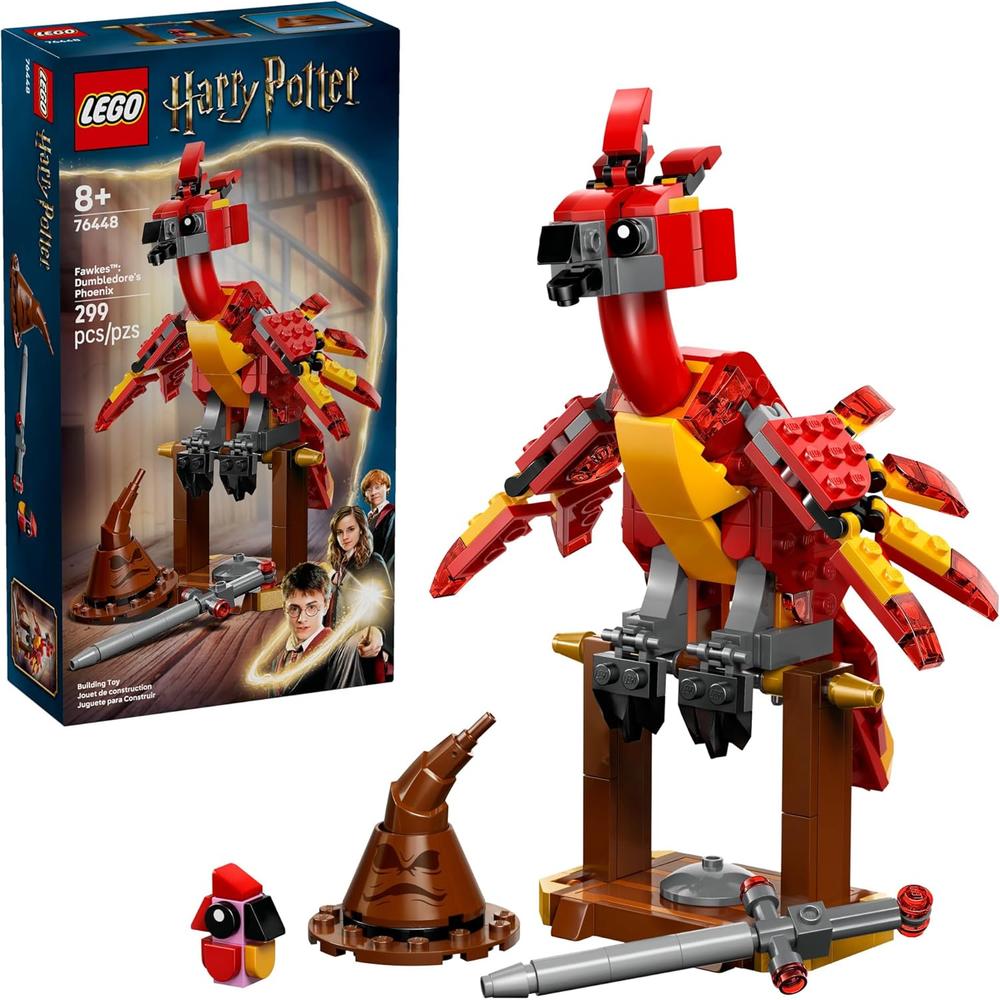 LEGO HARRY POTTER FAWKES, EL FÉNIX DE DUMBLEDORE, CONSTRUCCIÓN Y JUEGO - 1