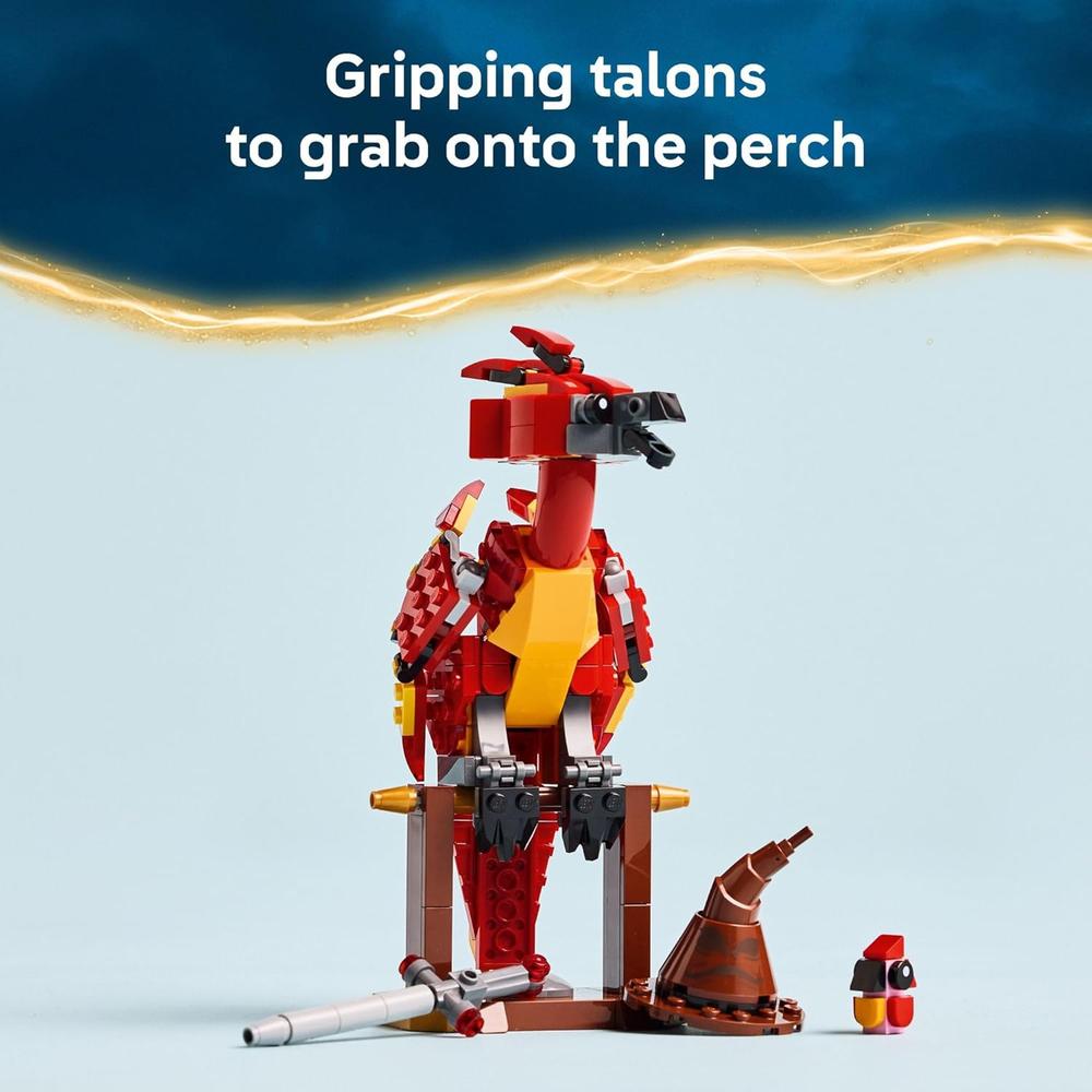 LEGO HARRY POTTER FAWKES, EL FÉNIX DE DUMBLEDORE, CONSTRUCCIÓN Y JUEGO - 5
