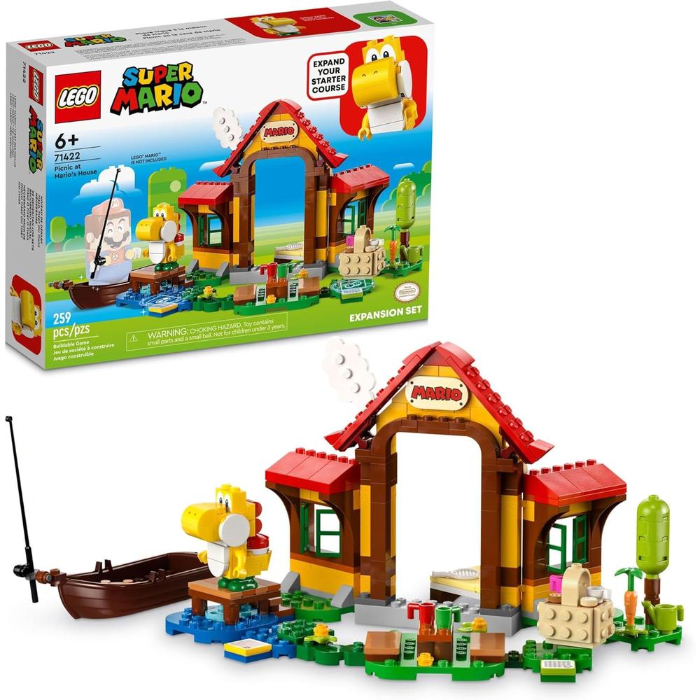 LEGO SUPER MARIO PICNIC EN CASA DE MARIO SET DE EXPANSIÓN CON YOSHI AMARILLO - 1