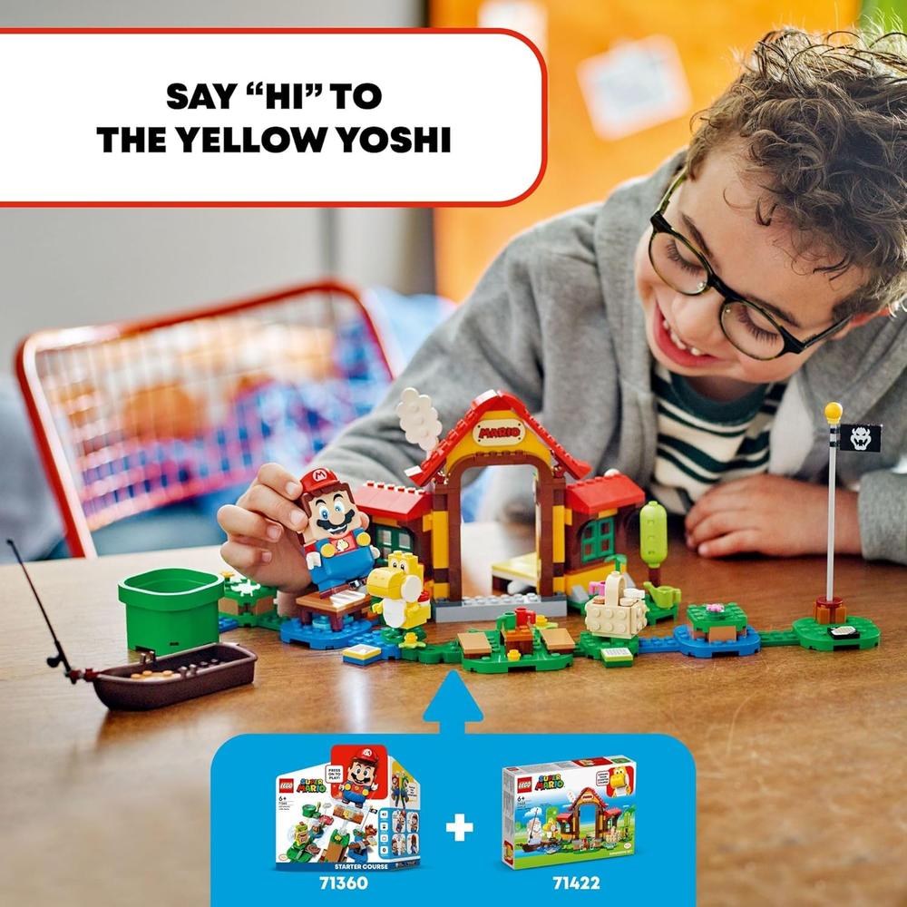 LEGO SUPER MARIO PICNIC EN CASA DE MARIO SET DE EXPANSIÓN CON YOSHI AMARILLO - 3