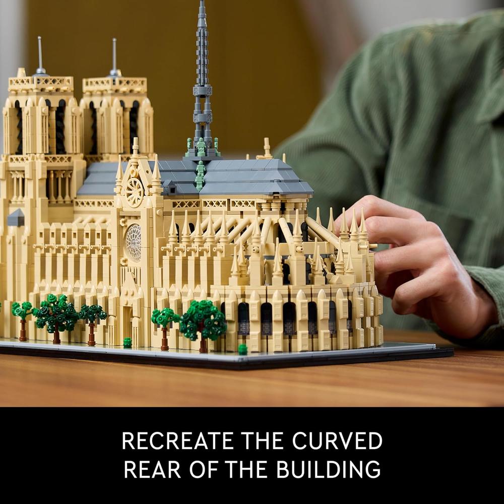LEGO ARCHITECTURE NOTRE-DAME DE PARÍS, MAQUETA COLECCIONABLE PARA ADULTOS - 3