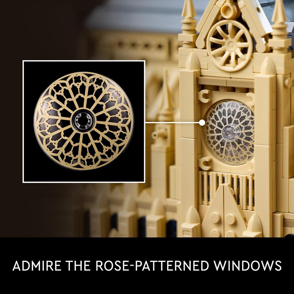 LEGO ARCHITECTURE NOTRE-DAME DE PARÍS, MAQUETA COLECCIONABLE PARA ADULTOS - 4