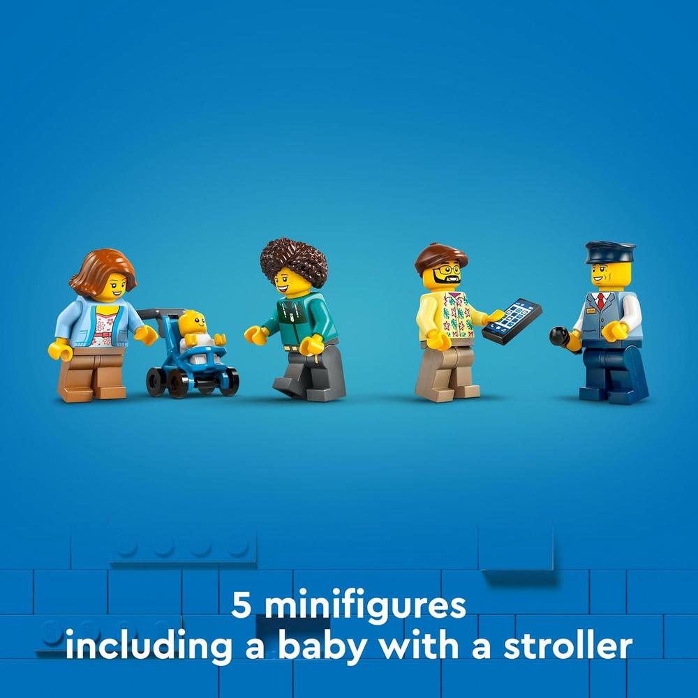 LEGO CITY AUTOBÚS TURÍSTICO ROJO DE DOS PISOS CON 5 PERSONAJES - 5