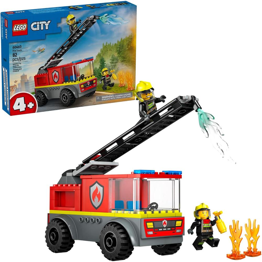 LEGO CITY CAMIÓN DE BOMBEROS CON ESCALERA, JUGUETE EDUCATIVO PREESCOLAR - 1