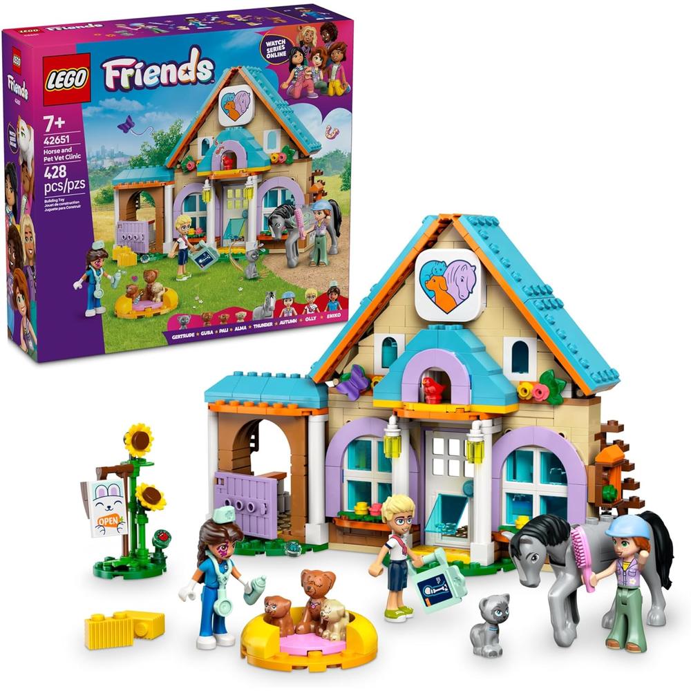 LEGO FRIENDS CLÍNICA VETERINARIA CABALLOS Y MASCOTAS, SET DE JUEGO - 1
