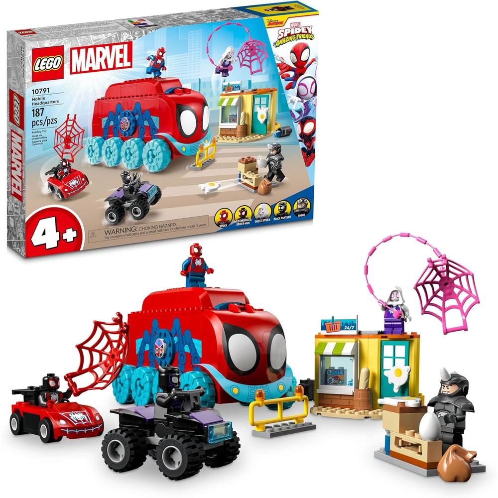 LEGO MARVEL CUARTEL GENERAL MÓVIL SPIDEY SET DE CONSTRUCCIÓN CON FIGURAS - 1