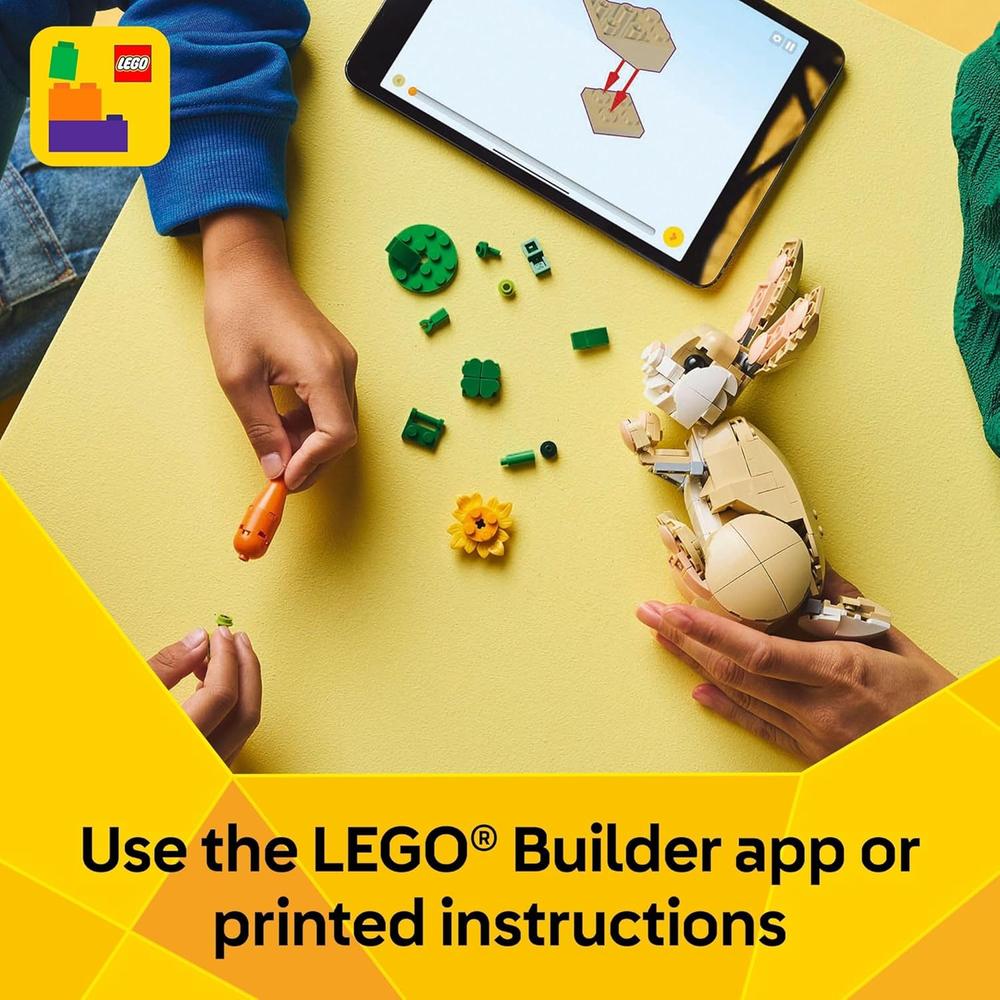 LEGO CREATOR 3 EN 1 CONEJITO, OPCIONES CONEJO, FOCA O LLAMA, FIGURAS DE ANIMALES - 6