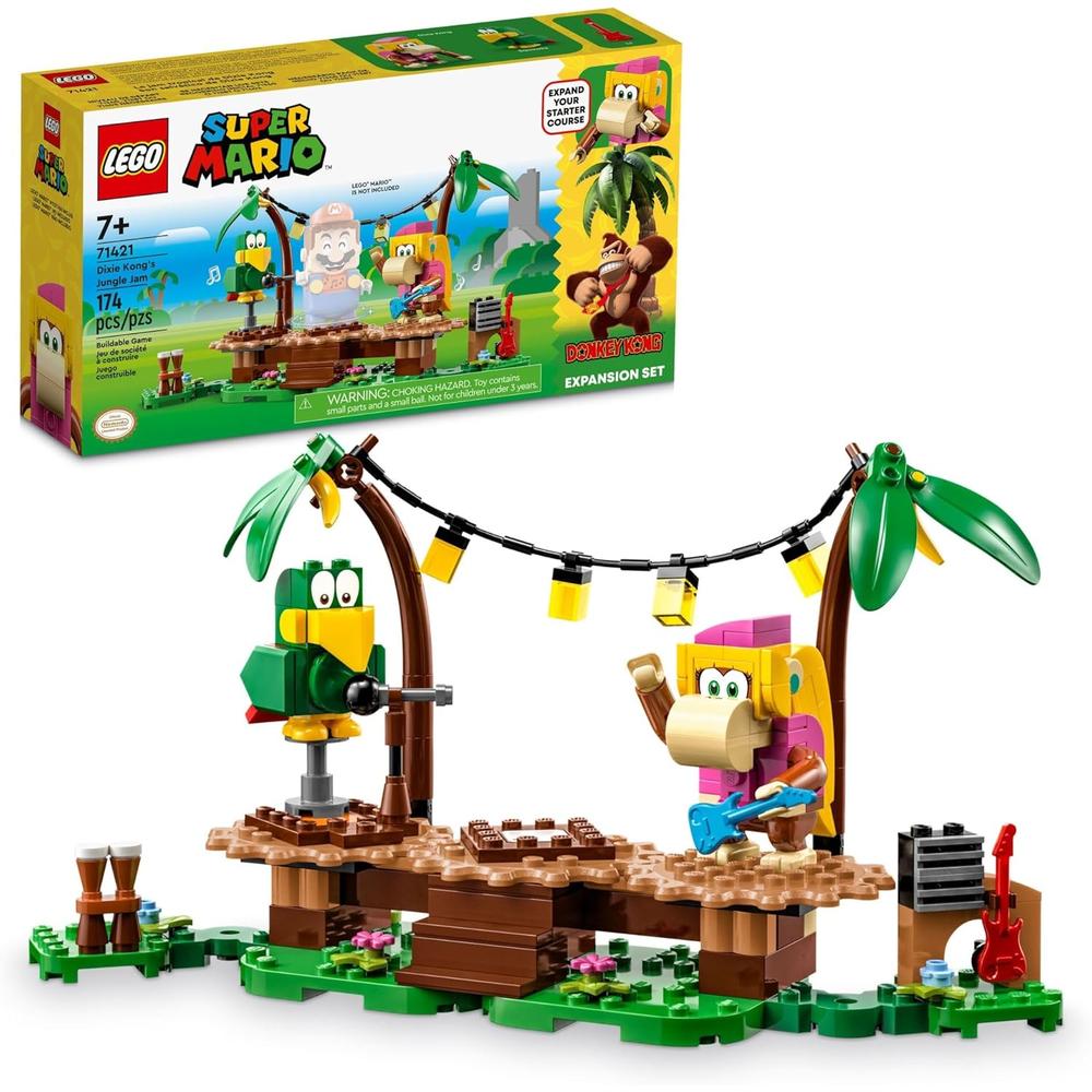 LEGO SUPER MARIO DIXIE KONG'S JUNGLE JAM SET CON FIGURAS Y ACCESORIOS MUSICALES - 1