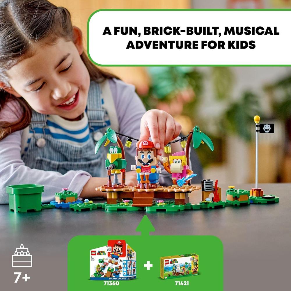 LEGO SUPER MARIO DIXIE KONG'S JUNGLE JAM SET CON FIGURAS Y ACCESORIOS MUSICALES - 2