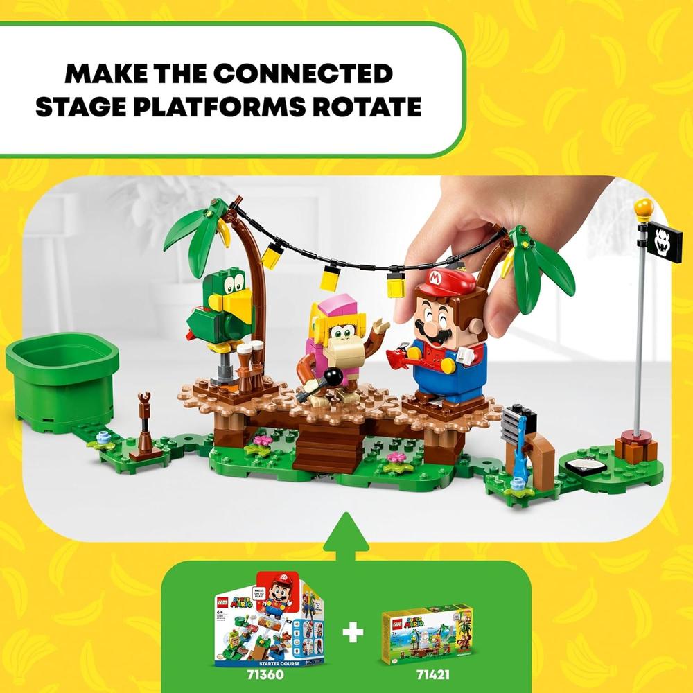 LEGO SUPER MARIO DIXIE KONG'S JUNGLE JAM SET CON FIGURAS Y ACCESORIOS MUSICALES - 3