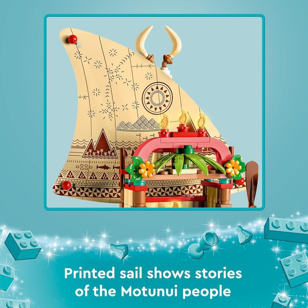 LEGO DISNEY PRINCESS BARCO DE MOANA SET DE JUGUETE CON MINIMUÑECAS Y DELFÍN - 5