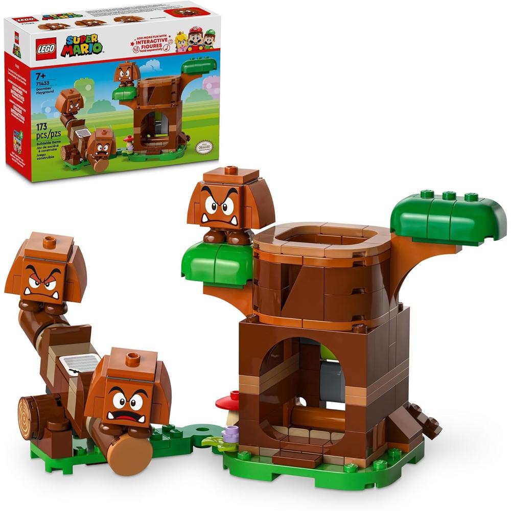 LEGO SUPER MARIO PARQUE INFANTIL DE LOS GOOMBAS, SET DE JUEGO CON 3 FIGURAS - 1