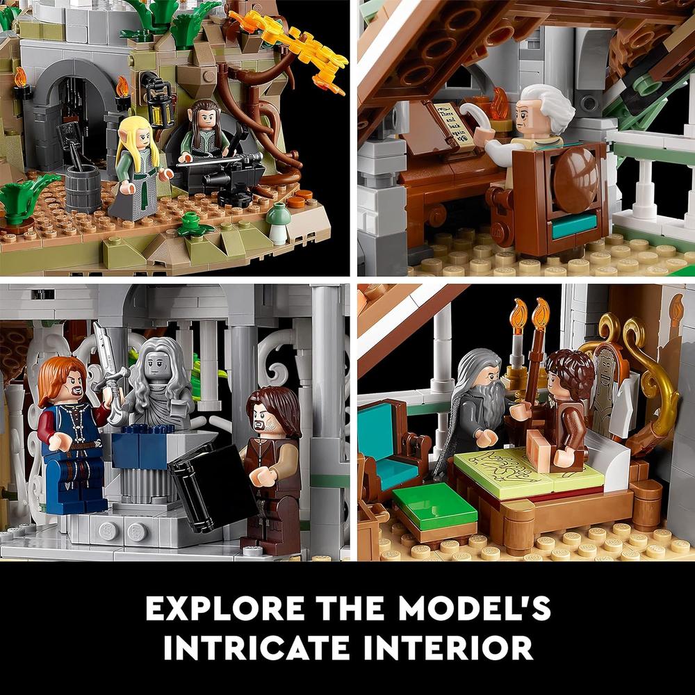 LEGO ICONS EL SEÑOR DE LOS ANILLOS RIVENDELL SET DE CONSTRUCCIÓN PARA ADULTOS - 6