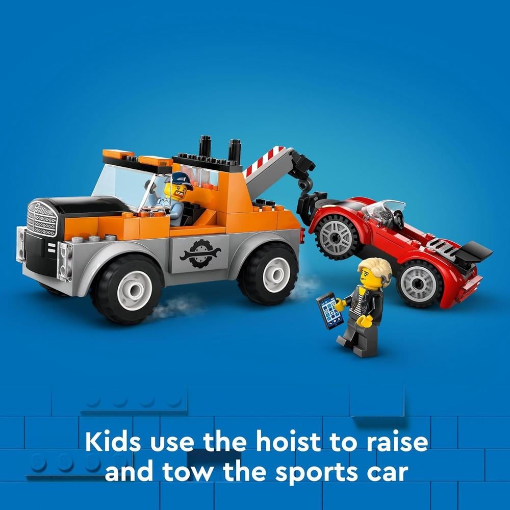 CAMIÓN GRÚA Y TALLER DE REPARACIÓN DE COCHES DEPORTIVOS LEGO CITY - 4