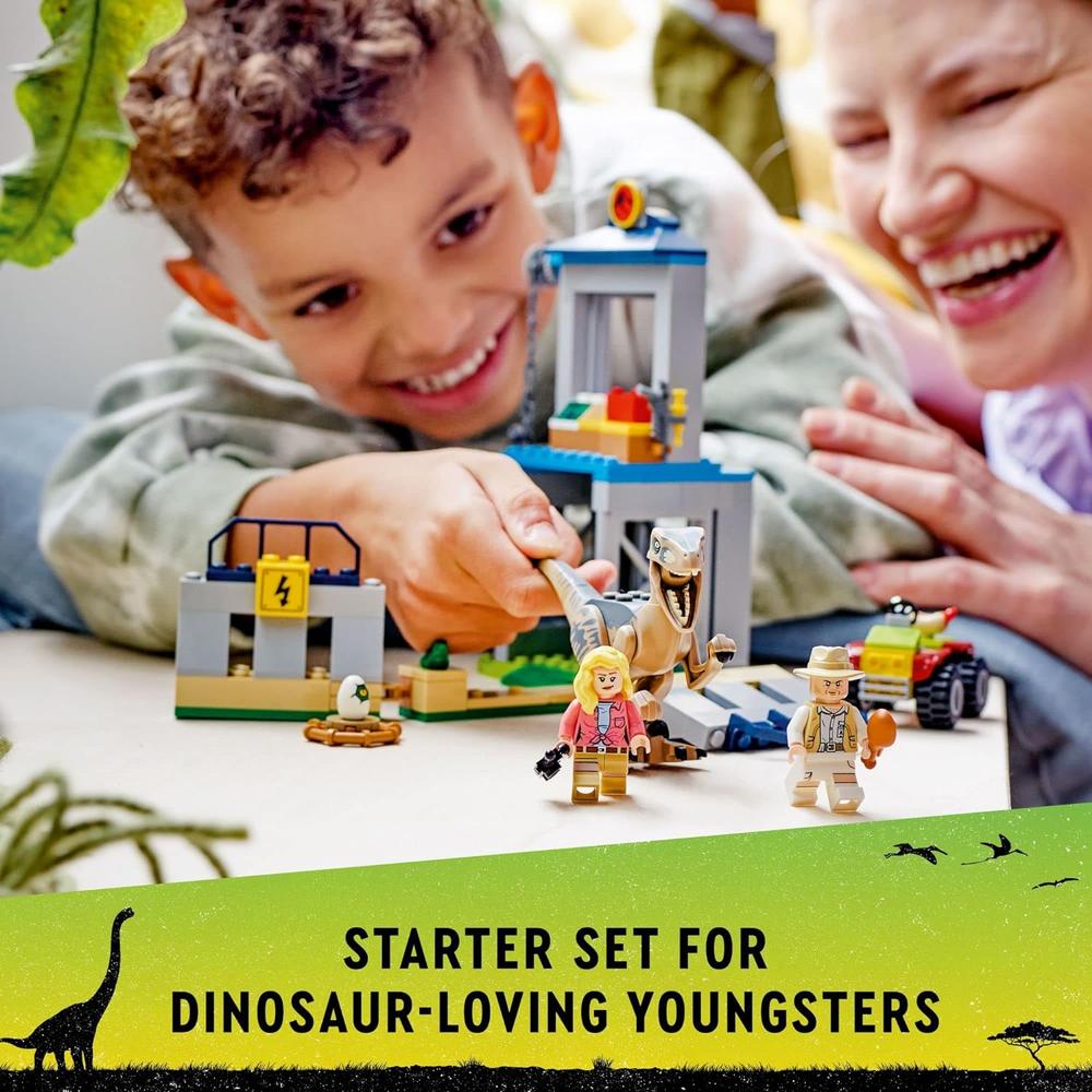 LEGO JURASSIC PARK ESCAPE DEL VELOCIRAPTOR SET DE CONSTRUCCIÓN INFANTIL - 2