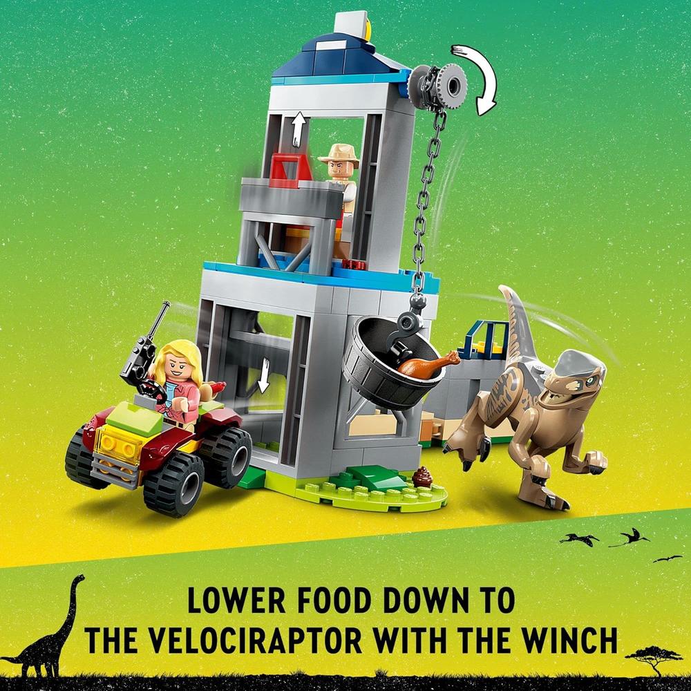 LEGO JURASSIC PARK ESCAPE DEL VELOCIRAPTOR SET DE CONSTRUCCIÓN INFANTIL - 4