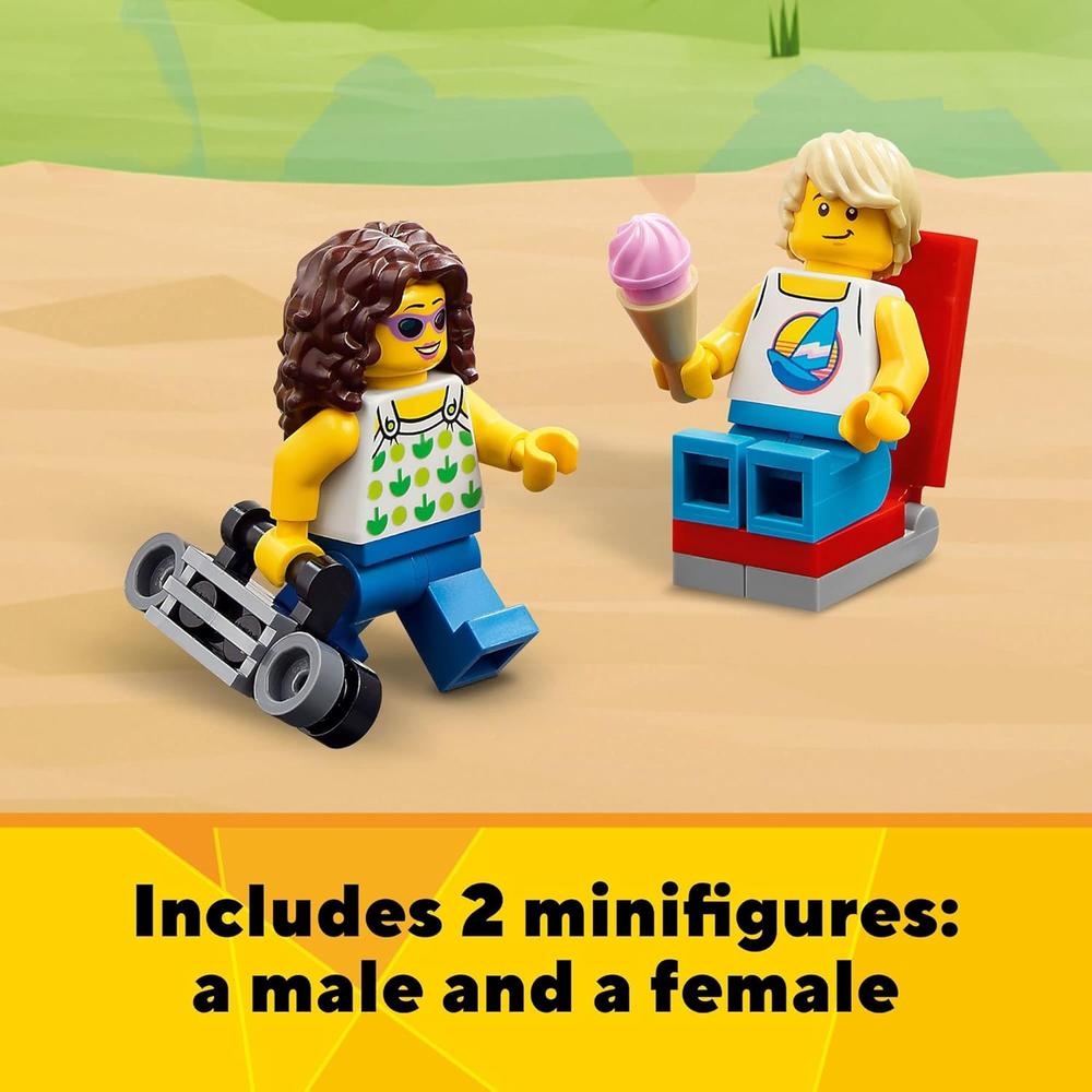 LEGO CREATOR 3 EN 1 FURGONETA CAMPER DE PLAYA SET CON HELADERÍA Y CASA - 6