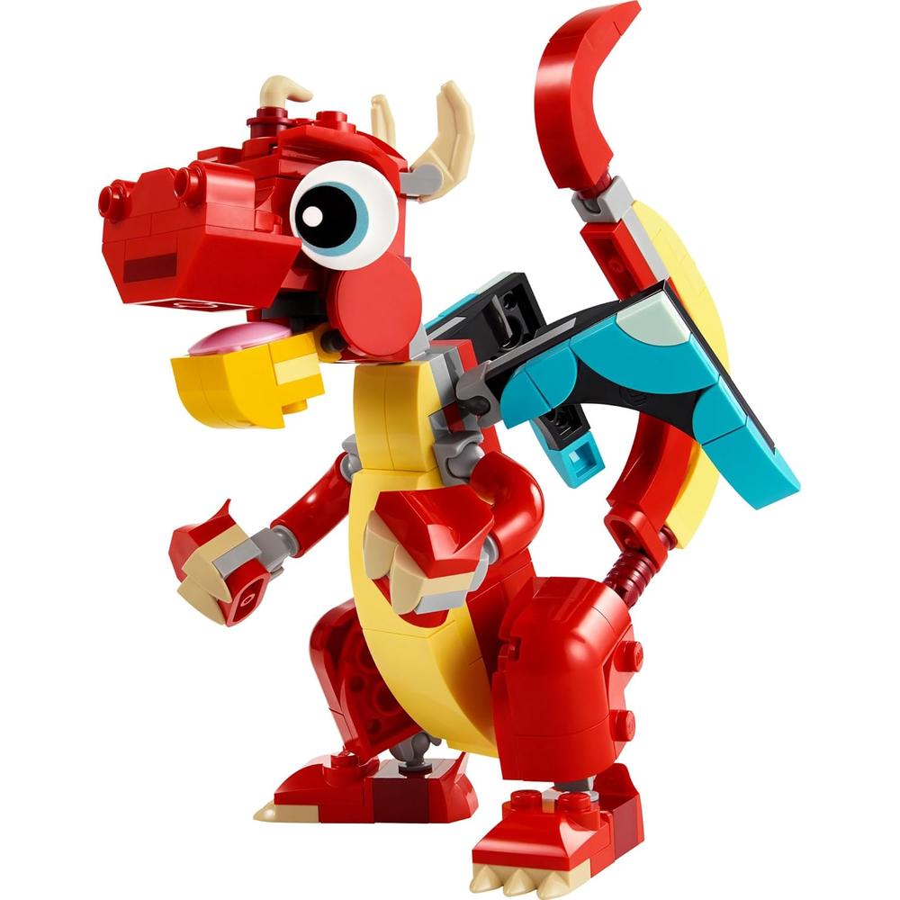 LEGO CREATOR 3 EN 1 DRAGÓN ROJO, SE TRANSFORMA EN PEZ O FÉNIX - 5