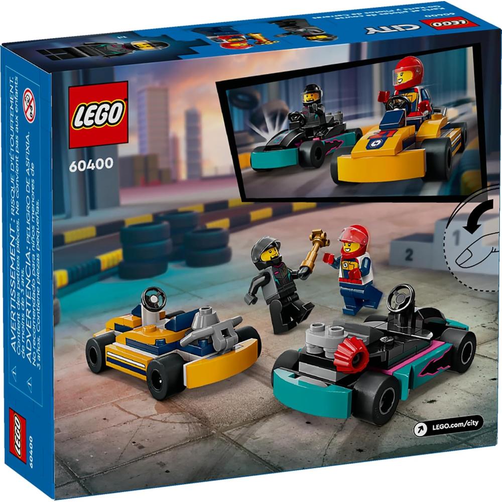 LEGO CITY KARTS Y PILOTOS DE CARRERAS, SET DE CONSTRUCCIÓN PARA NIÑOS - 6