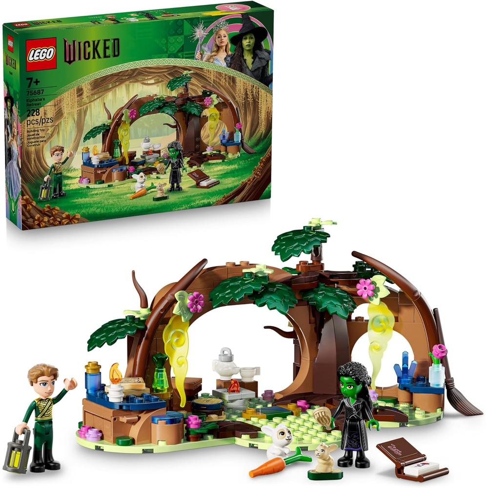 LEGO REFUGIO DE LA MALVADA ELPHABA, CONSTRUCCIÓN CON FIGURAS Y AMIGOS DEL BOSQUE - 1