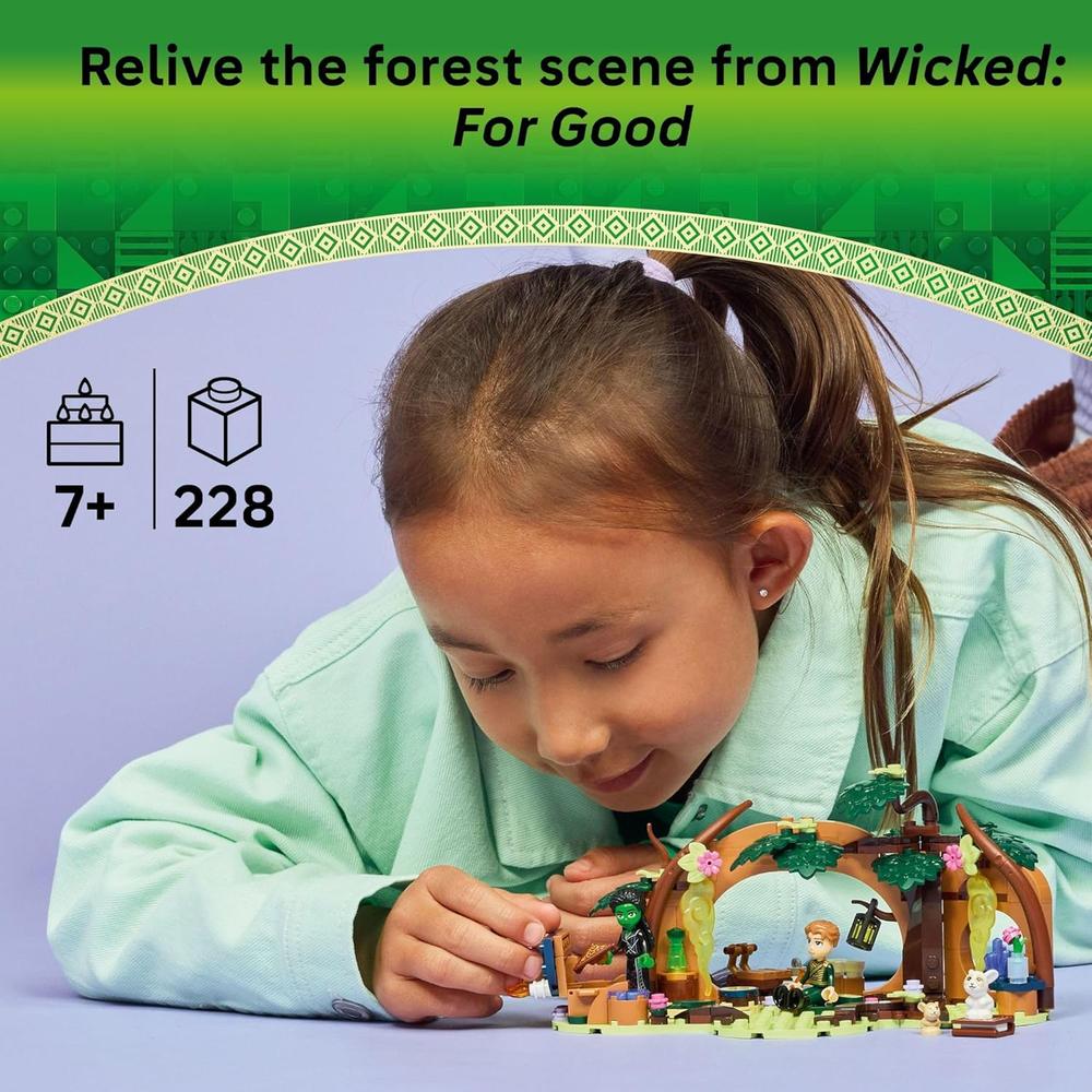 LEGO REFUGIO DE LA MALVADA ELPHABA, CONSTRUCCIÓN CON FIGURAS Y AMIGOS DEL BOSQUE - 2