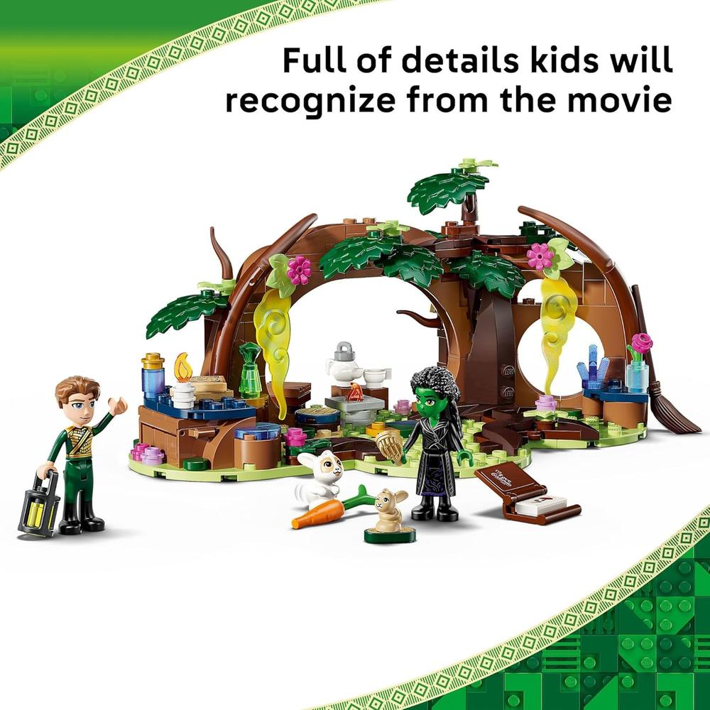 LEGO REFUGIO DE LA MALVADA ELPHABA, CONSTRUCCIÓN CON FIGURAS Y AMIGOS DEL BOSQUE - 3