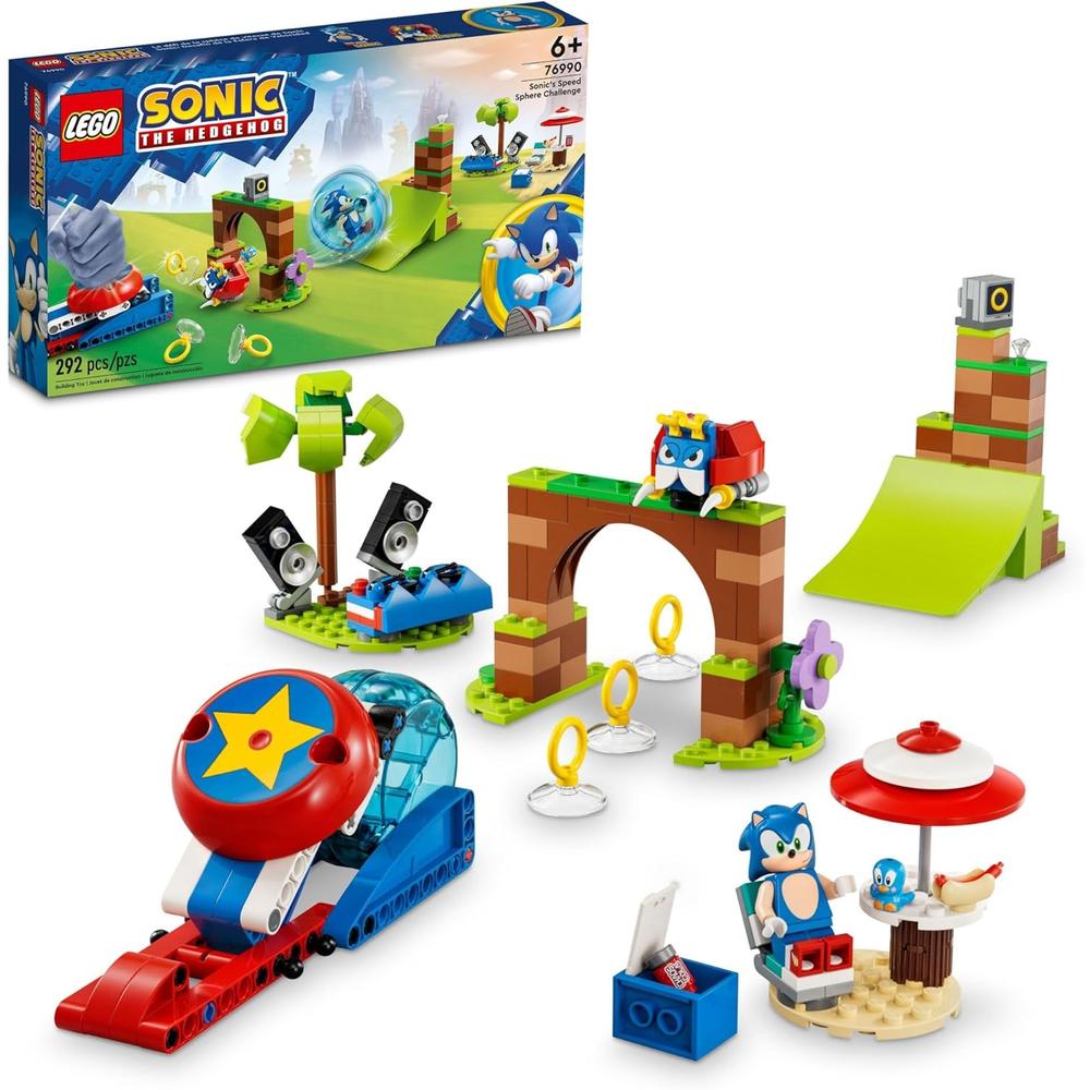 LEGO SONIC DESAFÍO DE LA ESFERA DE VELOCIDAD SET DE CONSTRUCCIÓN CON LANZADOR Y 3 FIGURAS - 1
