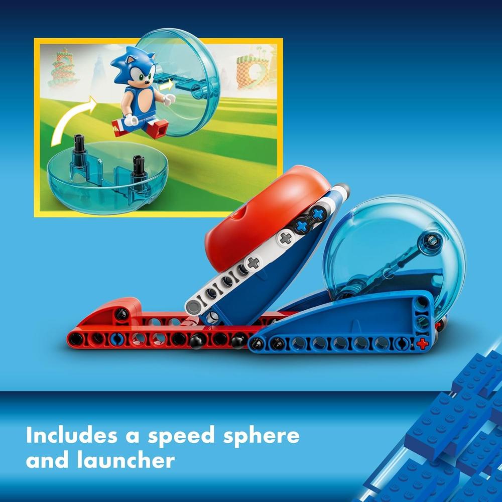 LEGO SONIC DESAFÍO DE LA ESFERA DE VELOCIDAD SET DE CONSTRUCCIÓN CON LANZADOR Y 3 FIGURAS - 3
