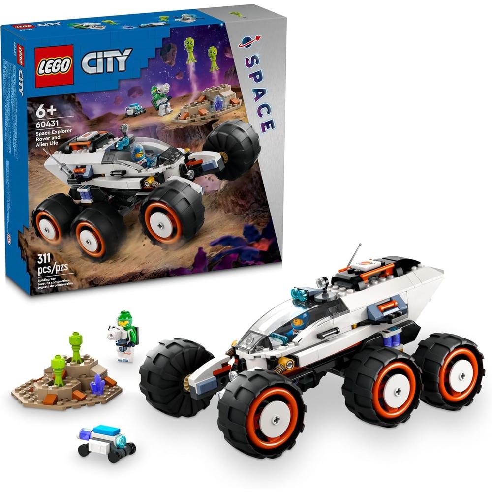 LEGO CITY VEHÍCULO EXPLORADOR ESPACIAL CON ALIENÍGENAS Y 2 MINIFIGURAS 6+ - 1