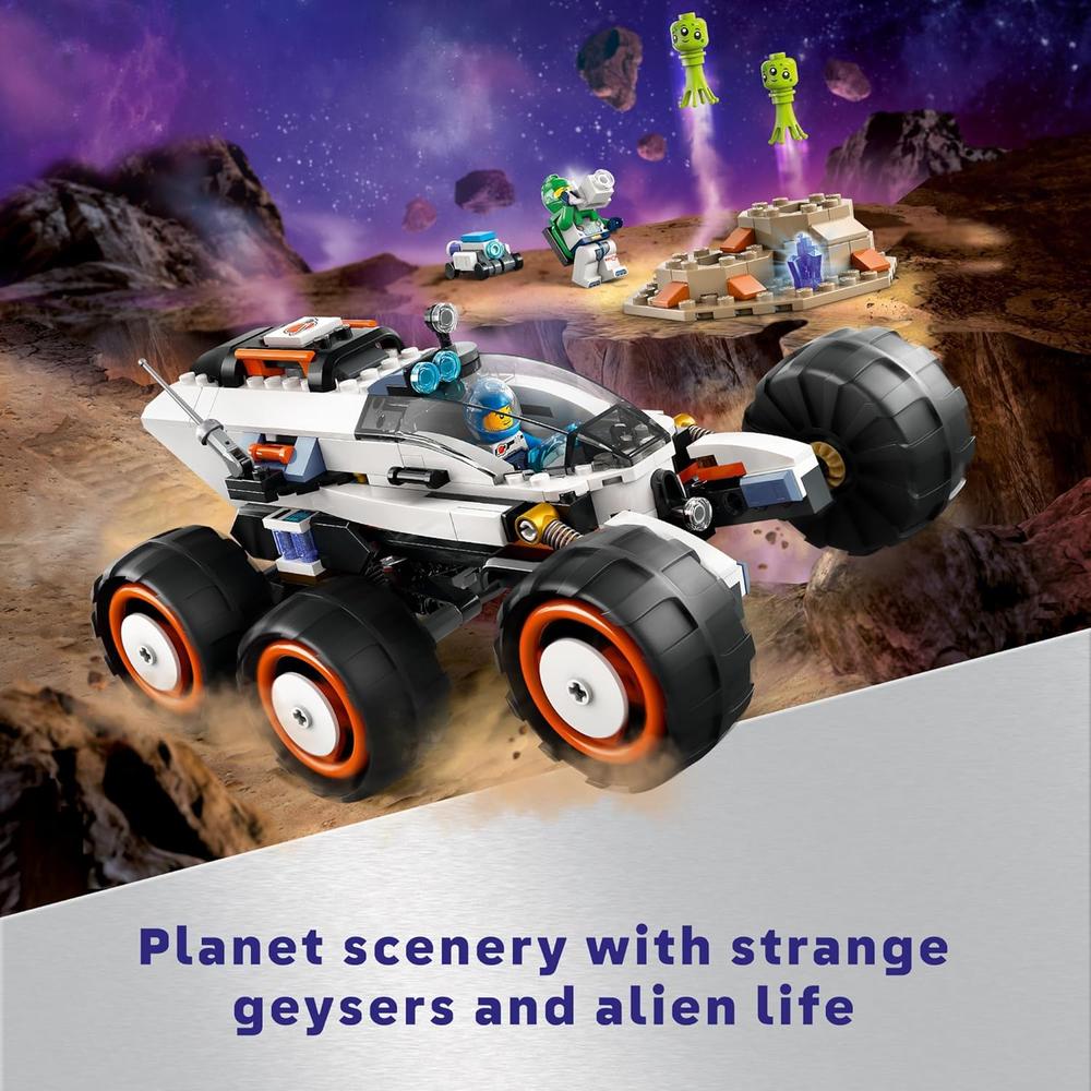 LEGO CITY VEHÍCULO EXPLORADOR ESPACIAL CON ALIENÍGENAS Y 2 MINIFIGURAS 6+ - 4