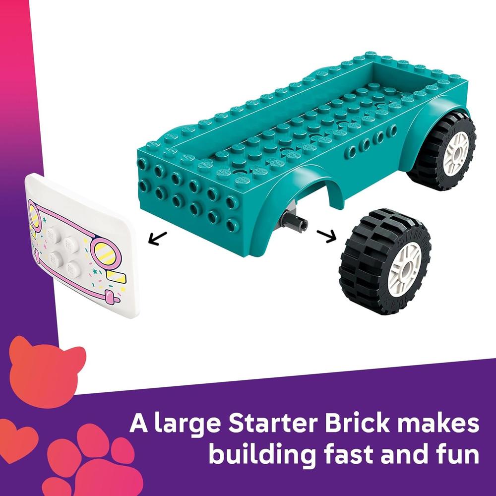 LEGO FRIENDS CAMIÓN DE HELADOS HEARTLAKE CITY, JUGUETE PREESCOLAR CON MINIMUÑECAS - 3