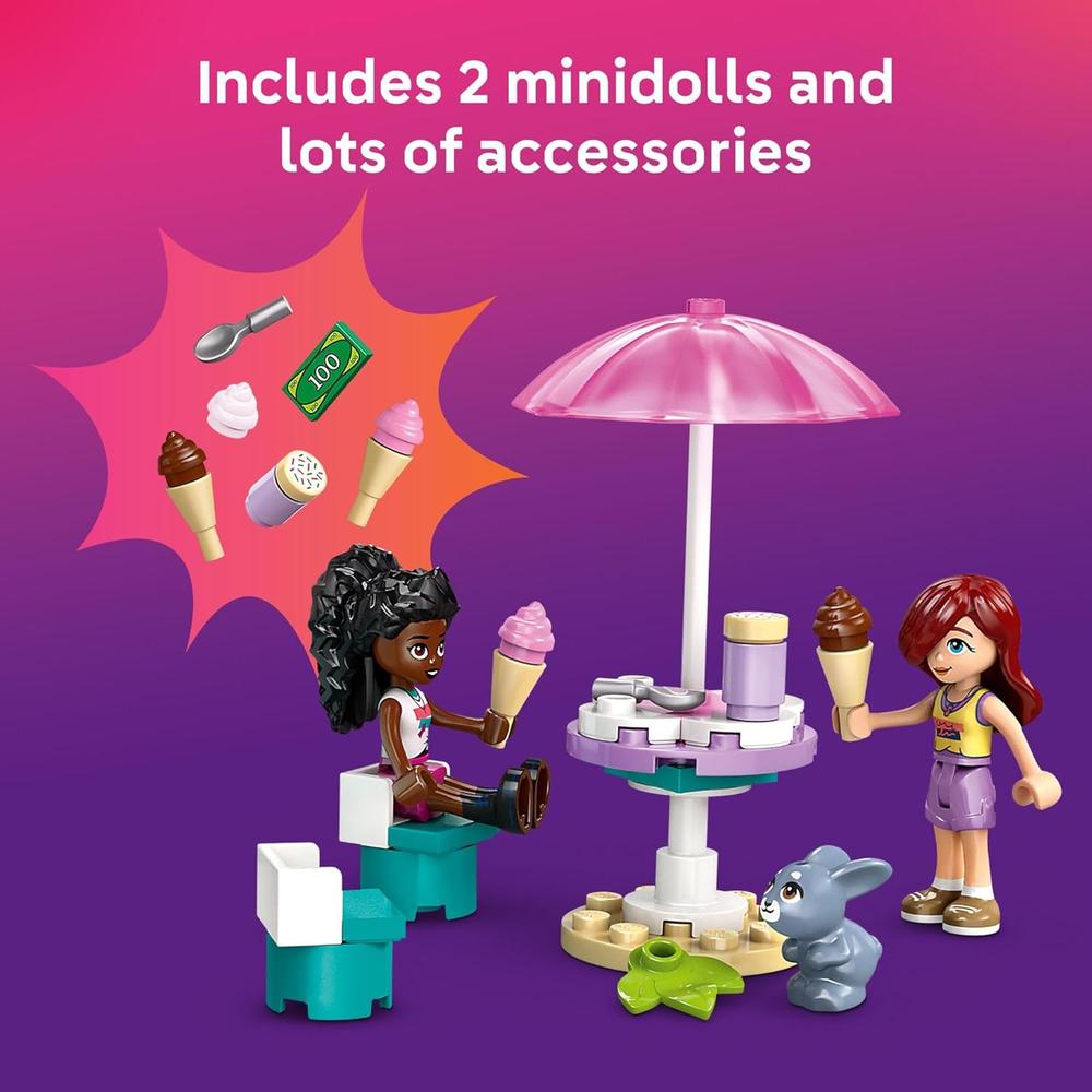 LEGO FRIENDS CAMIÓN DE HELADOS HEARTLAKE CITY, JUGUETE PREESCOLAR CON MINIMUÑECAS - 4