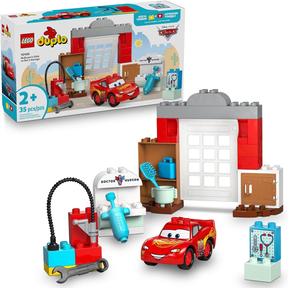 LEGO DUPLO DISNEY Y PIXAR CARS, VISITA DE RAYO MCQUEEN AL TALLER DEL DOC - 1
